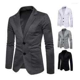 Men's Suits Mens Casual Slim Fit Grey Suit Blazer Male Boys Plus Size Spring Autumn Men Top Party Wear Xxl