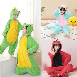 Pajamas Hooded Dinosaur Kigurumi Pajamas Flannel Boys Jumpsuits Halloween Cosplay Costume Unicorn Kigurumi Onesies for Kids 231108