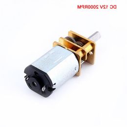 Freeshipping 10pcs DC12V 2000RPM N20 Micro Speed Reduction Gear DC Motor with Metal Gearbox Wheel Deceleration Motor Top Quality Ppddd