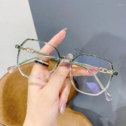 Sunglasses Trends Women Office Anti Blue Light Oversized Computer Glasses Cat Eye Female Blocking Big Size Eyeglasses Frame