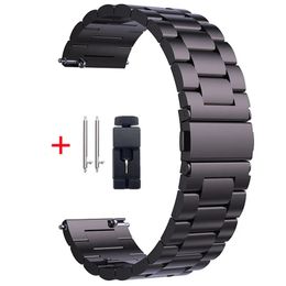 Watch Bands 22mm 20mm Metal Strap Galaxy Watch 46mm3Gear S3Huawei Watch GT 23 Pro Stainless Steel Wristband for Amazfit GTR 231109