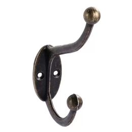 5 PCS Cloth Hook Hangers Vintage Bronze Wall Hook Rustic Key Coat Bag Hat Hanger Rustic Robe Hooks Wall Hanging Hooks