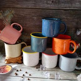 Mugs Cartoon Ceramic Coffee Cup Creative Meteor Shower Water Nordic Retro
