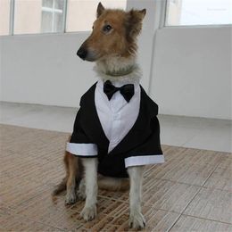 Dog Apparel Large Suit Big Pet Formal Wear Clothes Gentleman Swallow-tailed Jacket Giant Tuxedo Wedding Dress Male Business