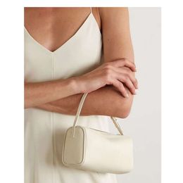 The Row Designer bucket bags Pencil Bag Small Design Leather Cylinder Bag Women's Underarm Bag High Handheld Handbag