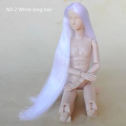 Dolls Quality 31cm Male Doll Figures 20 Joints Flexible Body BJD Boy Long Hair Boyfriend DIY Head Girl Collection Gift Toys 231109