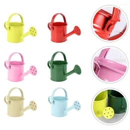 Garden Decorations 6 Pcs Watering Can Succulent Device Gardening Tool Plastic Sunflower Outdoor Decor Sprinkler Kids Bucket