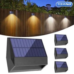 Solar Wall Lights LED Solar Lights Outdoor For Garden Decoration Outdoor IP65 Waterproof Outdoor wall lamp Solar Garden Lights Outdoor Lighting Q231109