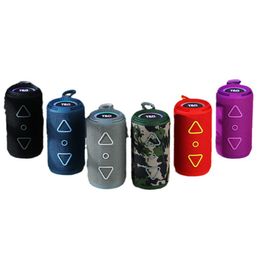 New TG656 RGB Light Wireless Cylinder Bluetooth Speaker Portable Book Outdoor Subwoofer TWS Stereo Column /TF card Caixa de som