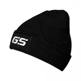 Berets GS Logo Knitted Hat For Women Men Beanie Autumn Winter Hats Motorcycles Motocross Warm Melon Cap