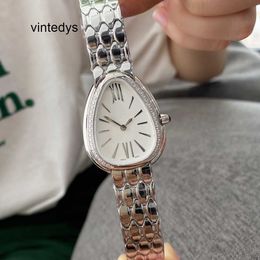 Quartz Watch for Women Swiss Beautiful Watch Women's Gilded Snake Shadow Series Wristwatch Precision Steel Diamond