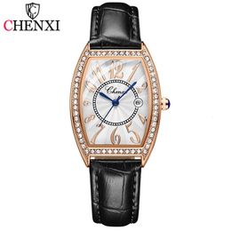 CHENXI New Waterproof Woman Watch Top Brand Dress Quartz Watches Casual Ladies Leather Bracelet Clocks Female Wristwatch