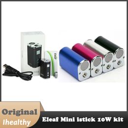 Authentic Eleaf Mini iStick Kit 1050mah Built-in Battery 10w Max Output Variable Voltage Mod 4 colos with USB Cable eGo Connector