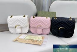 Top Love Chain Bag Mini Wave Small Square Pattern Horse Mask Bags Leather Shoulder Messenger Bag for Women