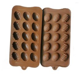 Baking Moulds 15 Holes Easter Eggs Cake Moulds Silicone Chocolate Bakeware Dish High Temperature Kitchen Accessories
