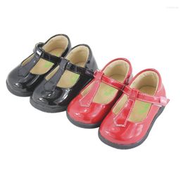 Flat Shoes Tipsietoes Genuine Leather Boys Loafers Kids Girls Dress Flats Pink Flower Sneakers Children's Casual Mary Jane