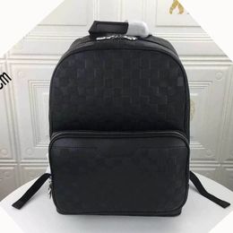 men Backpack embossed Leather Designer Men Backpacks checkerboard pattern Luxury Satchels School Bag For Man Laptop Bags Travelling bag