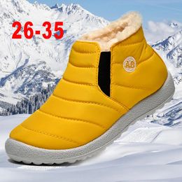 Boots Winter Children'S Ankle Boots Kids Shoes Comfortable Slip On Waterproof Upper Lightweight Boys Girls' Boots 26-35 Drop 231109