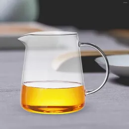 Hip Flasks 17oz Glass Teapot Heatproof Comfortable Handle Clear Kettle Blooming Tea Pot For Flower Milk Juice Coffee Loose Leaf