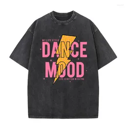 Men's T Shirts My Life Style Dance Mood Cute Menswear Cotton Tee Clothes Harajuku T-Shirts Brand High Quality Fashion Street Male Tshirt