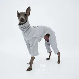 Dog Apparel Pet Clothes Soft Sweatshirt Italian Greyhound Whippet Autumn And Winter Waffle Four Legged For Small Medium