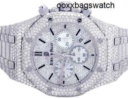Audemar Pigue Wrist Watches Automatic Watch Mens Audemar Pigue Royal Oak 41MM Chronograph SSteel VS Diamond Watch 330 Ct HBP1