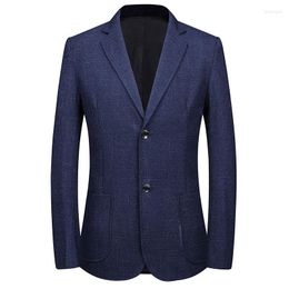 Men's Suits 2023 Spring British Style Mens Suit Custom Made Brown Herringbone Tweed Men Wedding Tailored Fashion Blazer