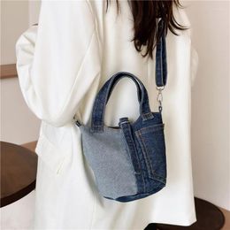 Evening Bags Patchwork Milk Cotton Women's Shoulder Ladies On Sale 2023 High Quality Hasp Bucket Sewing Thread Zipper Wallet