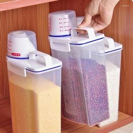 Storage Bottles Plastic Cereal Dispenser Storages Boxs Kitchen Food Grain Rice Container Nice Box Flour