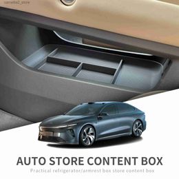 Car Organiser Smabee Centre Console Storage Box for NIO ET7 2022 Car Central Armrest Lower Layer Tray Organiser Interior Accessories Tidying Q231109