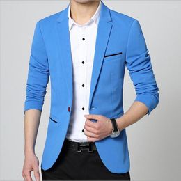 Men's Suits 2023 Spring Autumn Men Blazer Fashion Slim Fit Male Suit Jacket Coat Elegant Mens Dress Clothes Business Trend
