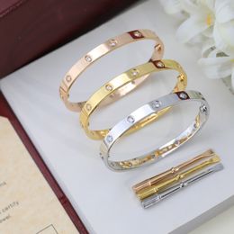 A Classic Popular Card Plus Bracelet Tai Steel Fashion Screwdriver Personality in Europe and America Fifth Generation Ten Diamond Stainless