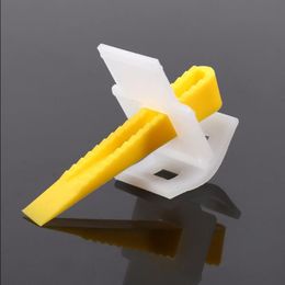Freeshipping 500 Clips 200 Wedges Floor Wall Tile Leveller Spacers Flat Levelling System Tools Physical Measuring Tools Plastic Spacers Tseo