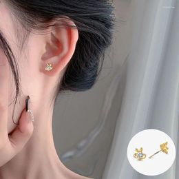 Stud Earrings 925 Sterling Silver Zircon Star Earring For Women Girl Fashion Geometric Design Jewellery Birthday Gift Drop