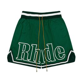 casual hip hop half pants mens designer shorts classic Rhude shorts Fashion letter print sport pants quick drying and breachable clothing 945