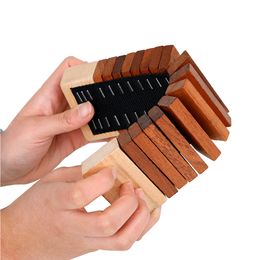 Orff Musical Instruments Wooden Castanets Clapper Shaker Percussion Tooth Wood Sounder Kids Educational Toys Beginner Allegro