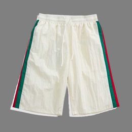 2023 New designer womens t shirt high-end Shirt Ceiling Grade Casual Guard Pants Double Red Green Striped Nylon Shorts