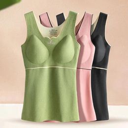 Camisoles & Tanks Thermal Underwear Plus Size Vest Thermo Lingerie Women Winter Clothing Warm Top Inner Wear Shirt Undershirt Intimate