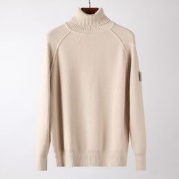 Casual men sweater outdoor casual men tops Autumn Winter warm sweaters khaki size M-XXL