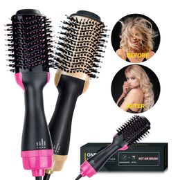 Curling Irons Hair Dryer Brush Blow Dryer 3 In 1 Air Brush Styler and Volumizer One Step Hair Blower Brush Electric Hair Straightener Comb 231109