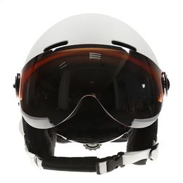 Ski Helmets LOCLE Goggles Ski Helmet Integrally-molded Snowboard Helmet Men Women Skating Skateboard Skiing Helmet With Goggles 231109