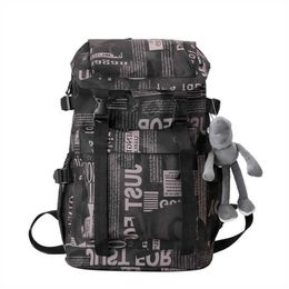 Rackpackbackpack мужская новая мода высокая способность пары рюкзак для женской школы средней школы 230228