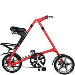 Bike Pedals Light weight folding bike Folding Bicycle 16 Inch size Complete Road mini Bike Aluminium Frame New Creative In Car M230409