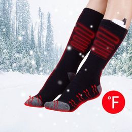 Sports Socks Rechargeable Electric Heating Warm Adjustable Temperature Lithium Battery Infrared Sport For Unisex Foot Warmer1