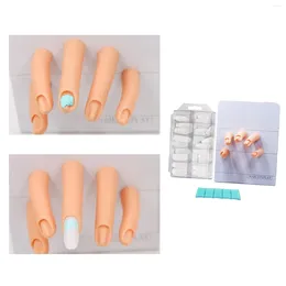 Nail Art Kits Training Tool Design Silicone Hand Manicure Supply Finger Decoration Practise