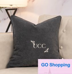 Top Cushion Household Items Decorative Letter Printed Home Furnishings Women without Pillow Core