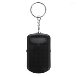 Keychains Gray Plastic Casing 8 Digits Electronic Mini Calculator W Keychain