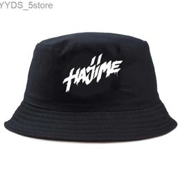 Wide Brim Hats Bucket Hats Hajime Miyagi Andy Panama Bucket Hat Men Women Summer cotton Outdoor Sun Cap bob Hat Hip Hop Fishing Fisherman Hat girl boy YQ231110