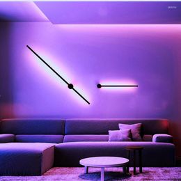 Wall Lamp Modern Colourful Led With Remote Control Rgb Night Lights For Home Decor Sconce Apply Office Kitchen Fixture Decoration