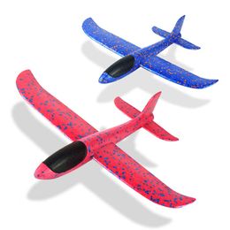 Led Flying Toys Foam Airplane 12.4 Throwing Plane 3 Flight Mode Glider Toy For Kids Gifts 4 5 6 7 Year Old Boyandgirl Outdoor Sport Amryi